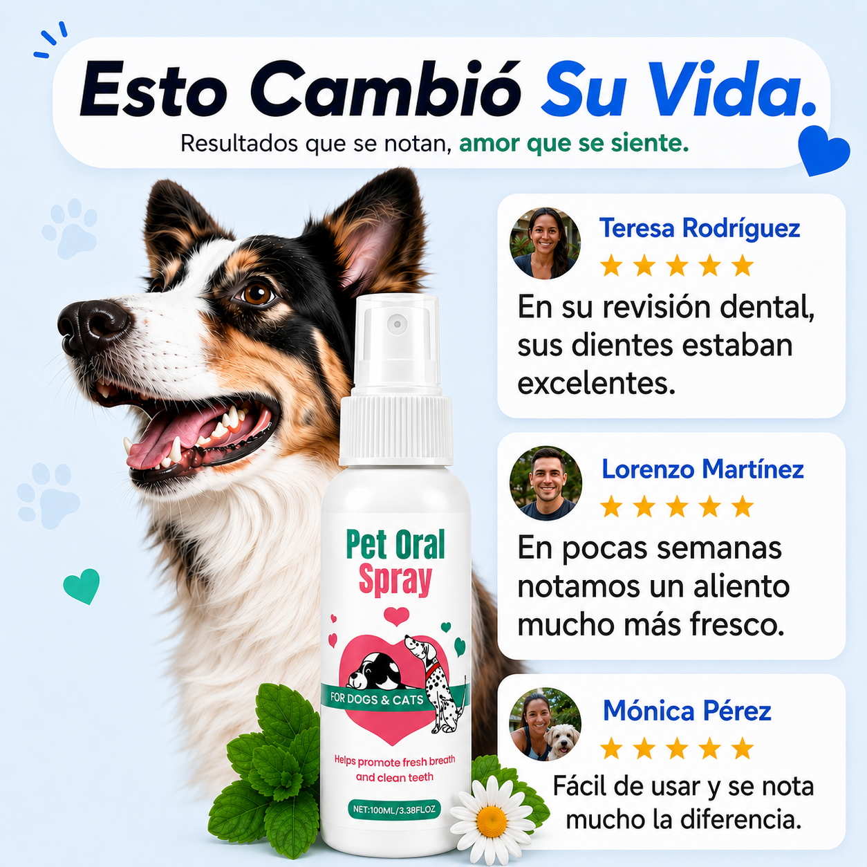 PetPuddle - Spray Dental para Perros y Gatos
