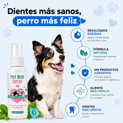 PetPuddle - Spray Dental para Perros y Gatos